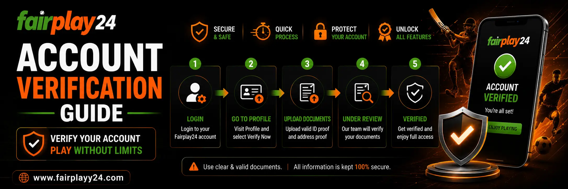 Fairplay24 Account Verification Guide