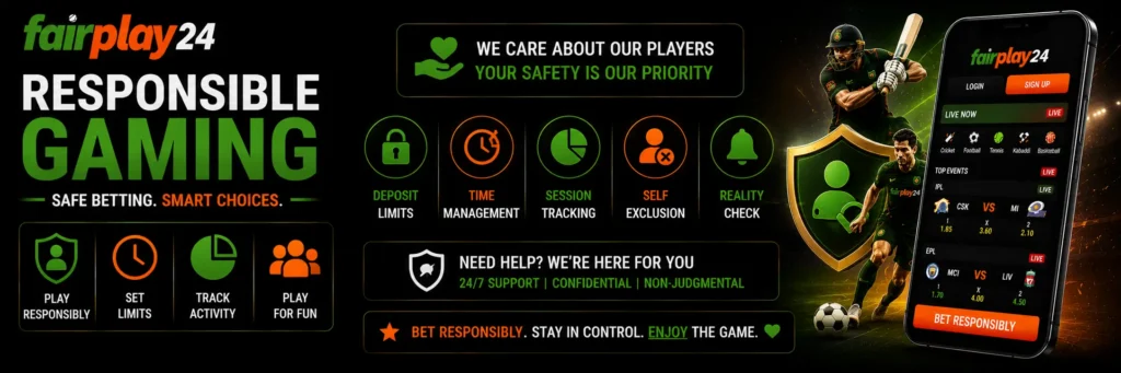 Fairplay24 Responsible Gaming Guide – Safe Betting & Player Protection