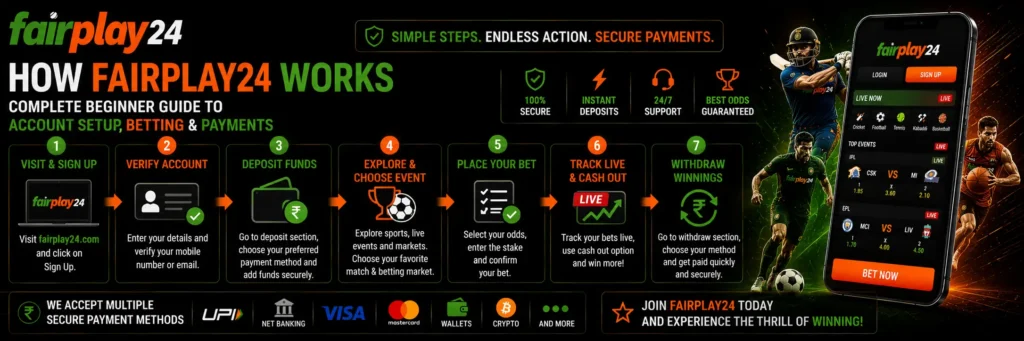How Fairplay24 Works – Complete Beginner Guide to Account Setup, Betting & Payments
